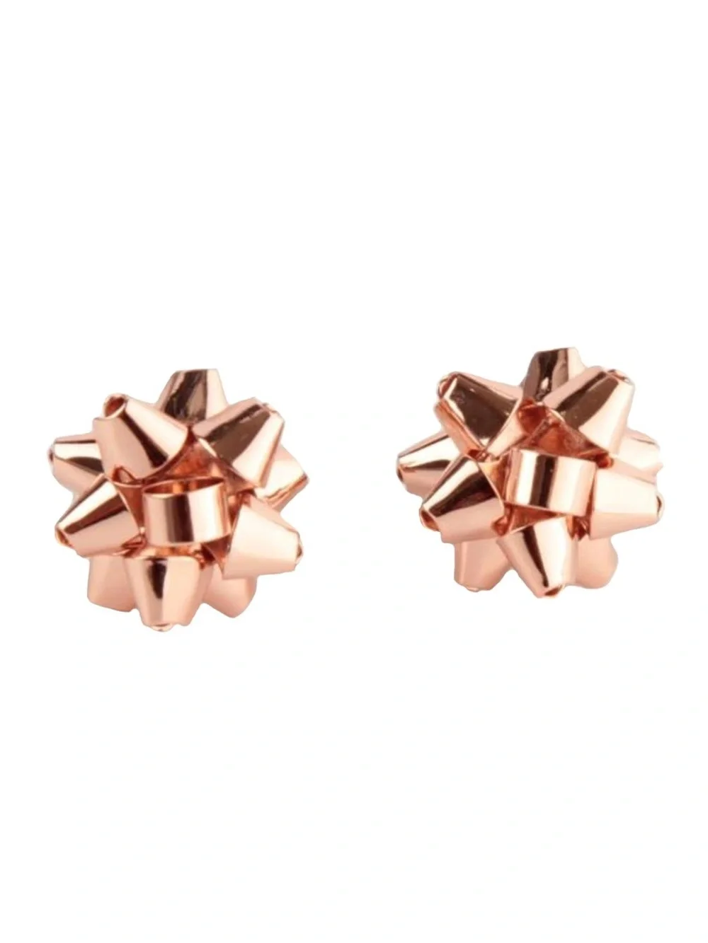 NWT! RETIRED! Kate Spade Bourgeois Bow Stud Earrings - Rose Gold